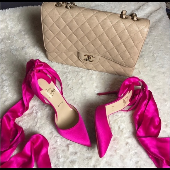 CHRISTIAN LOUBOUTIN
Douce du Desert 100 Satin Rose Pump 39 - Picture 2 of 10